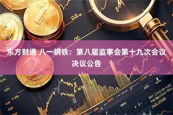 东方财通 八一钢铁：第八届监事会第十九次会议决议公告